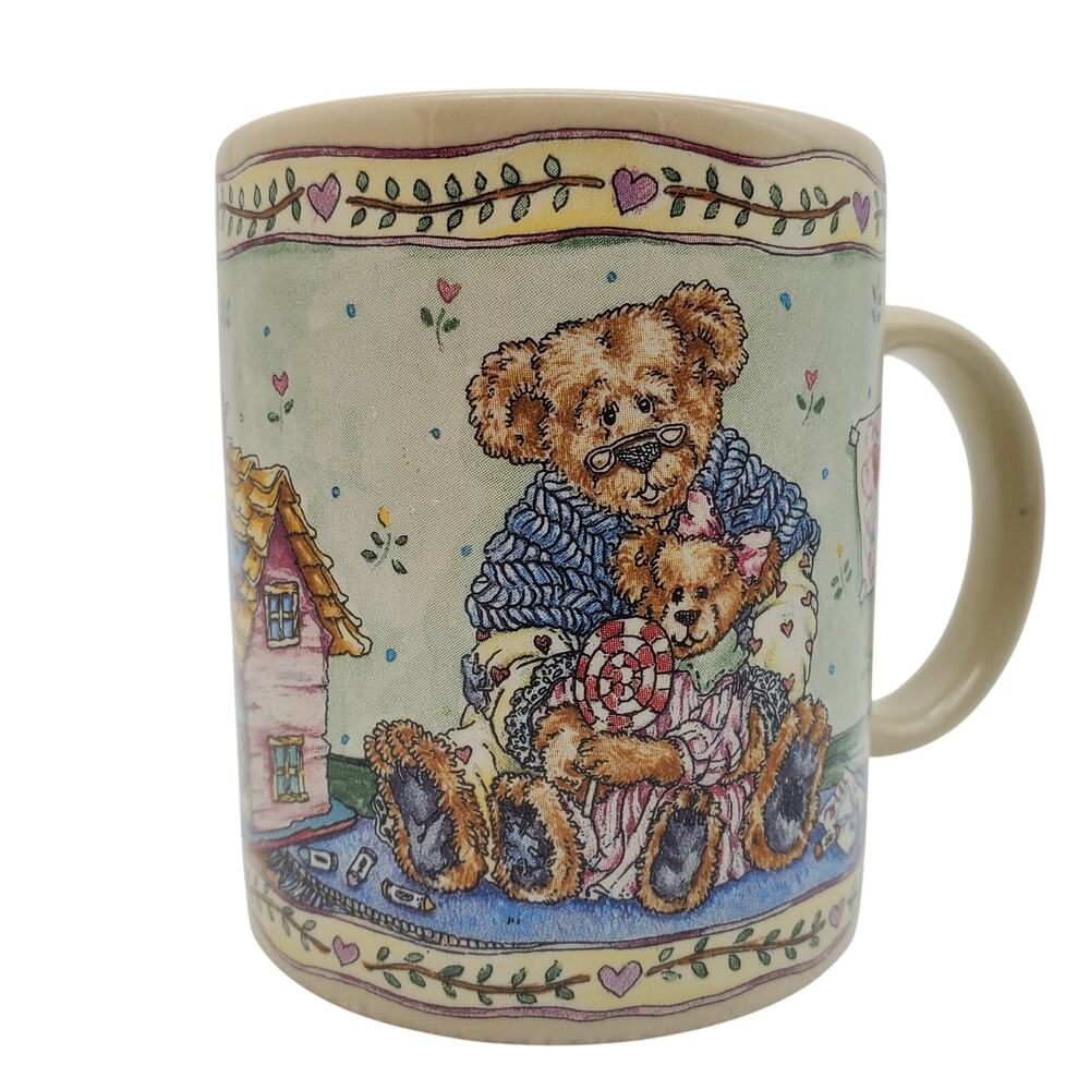 Boyds Bears Grandma Love Mug Ceramic Vintage 2000 Teddy Collectible Pottery